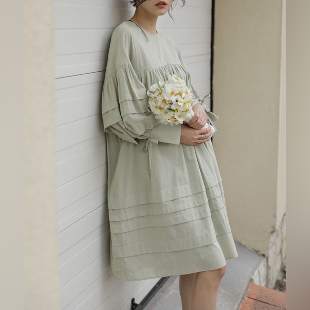 NWOT | Long-sleeve Babydoll Dress | Independent Designer | XXS